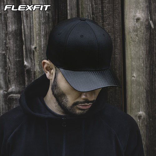 flexfit全封闭弹力休闲风弯檐帽
