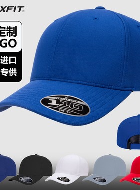 FLEXFIT 110P 弹性帽围 定制LOGO高尔夫运动性能棒球帽男鸭舌帽子