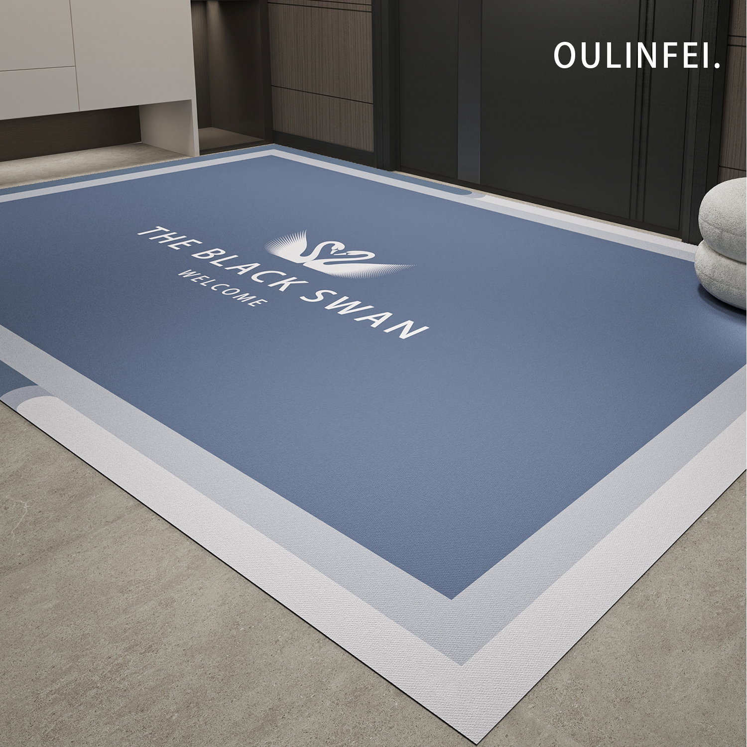 深色超薄入户门地垫可擦免洗防滑