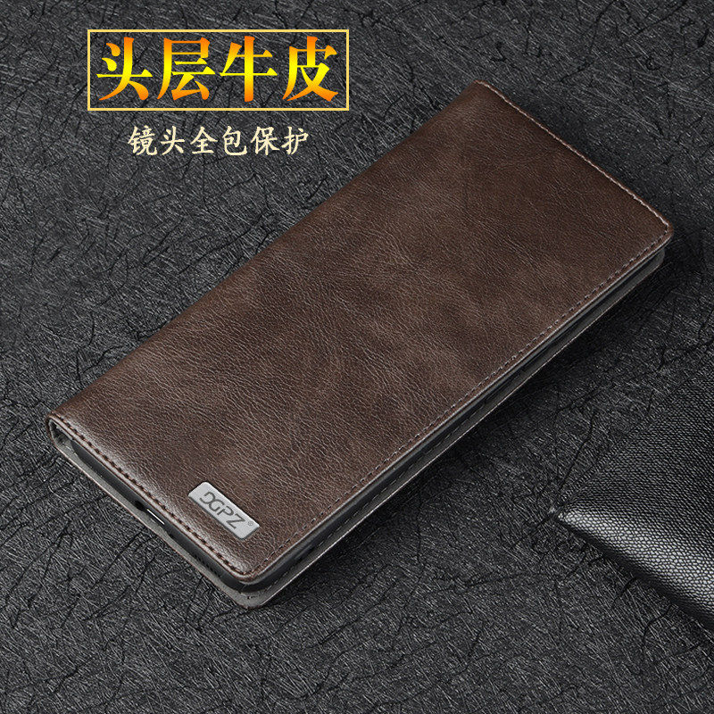 适用于苹果14Pro手机壳真皮镜头全包防摔外壳 苹果iPhone14Pro保护套翻盖皮套14Por牛皮商务A2892手机套包邮