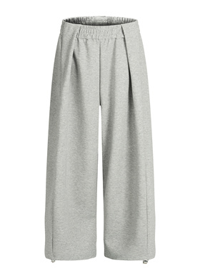 EMER通勤风时尚百搭高腰阔腿卫裤男女宽松垂感显瘦休闲长裤慵懒风