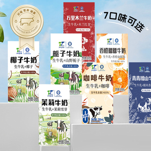 天太茉莉牛奶生牛乳茉莉雪芽椰子栀子咖啡万里木兰牛奶早餐风味奶