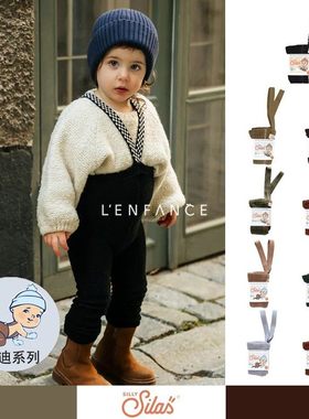 国现■LENFANCE Silly Silas 婴儿宝宝泰迪款柔软举重裤背带裤