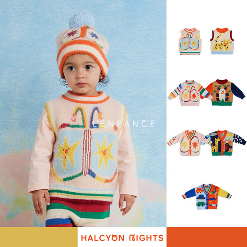 HalcyonNights保暖马甲毛衣开衫