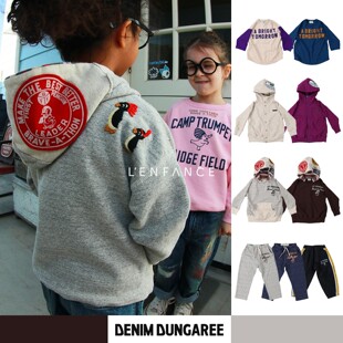 25AW日本DD儿童企鹅卫衣长裤 dungaree LENFANCE现货Denim ■D18