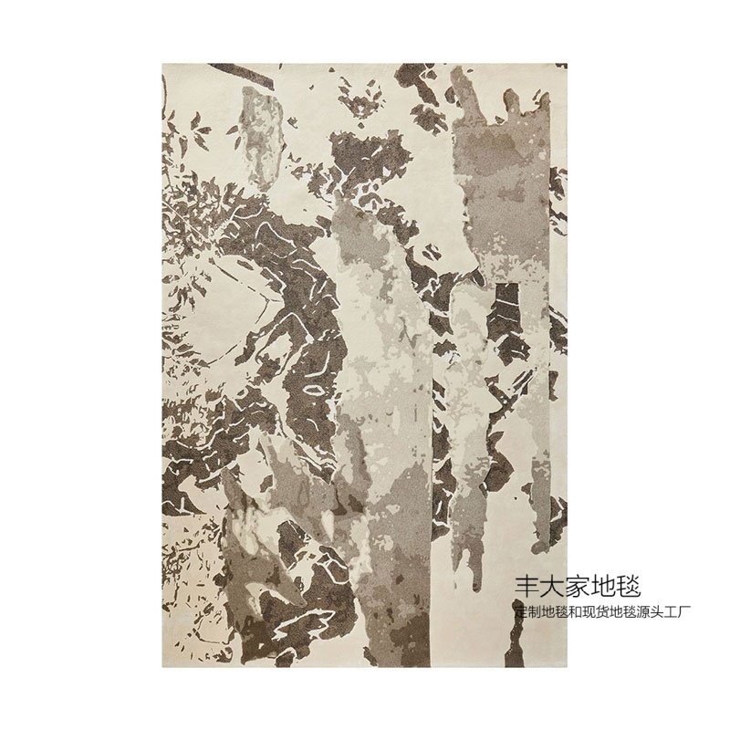 定制地毯尼龙涤纶混纺腈纶羊毛加丝高端地毯样板间别墅酒店地垫