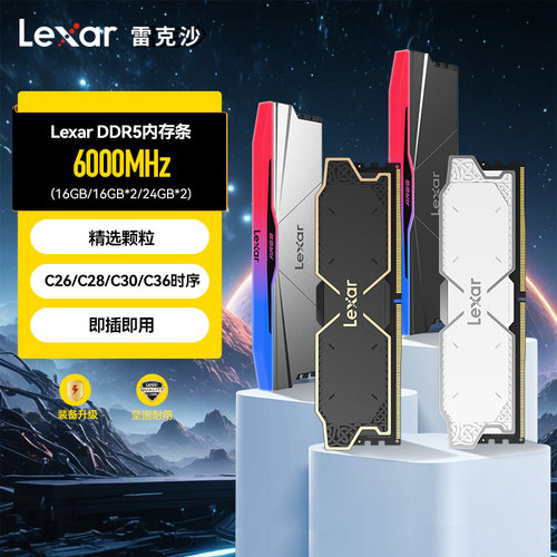 雷克沙16GDDR56000内存条CL32