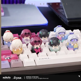 正版崩坏星穹铁道周边手办盲盒指尖键帽景元丹恒卡芙卡银狼官谷