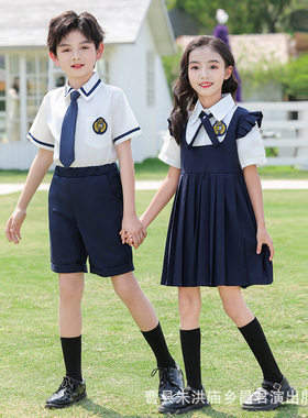 幼儿园园服英伦学院风校服服装合唱团朗颂儿童演出服班服小学生新