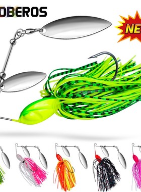 胡须佬路亚饵 10G 14G 流苏Spinnerbait亮片防挂底路亚饵仿生假o8