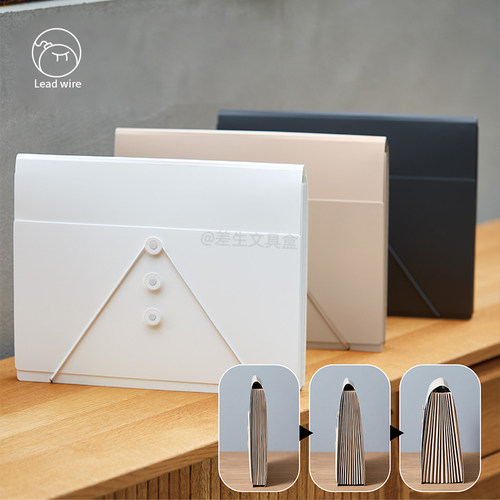 【最能装的文件夹】日本kingjim锦宫大容量便携资料册学生风琴包