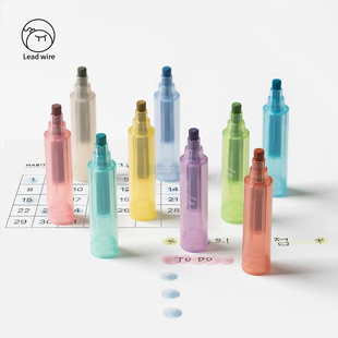 日本MIDORI圆点笔手帐可拼接水彩笔手账装饰圆点记号笔文具大赏