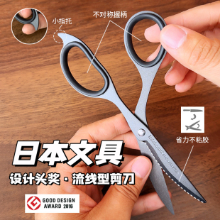 省力剪刀防粘办公家用家居锋利镀钛涂氟手工DIY金属不锈钢剪子
