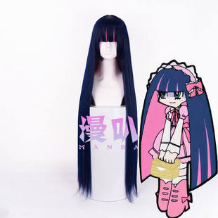 【漫叭】吊带袜天使 史朵巾 Stocking cosplay假发 头皮顶长直发