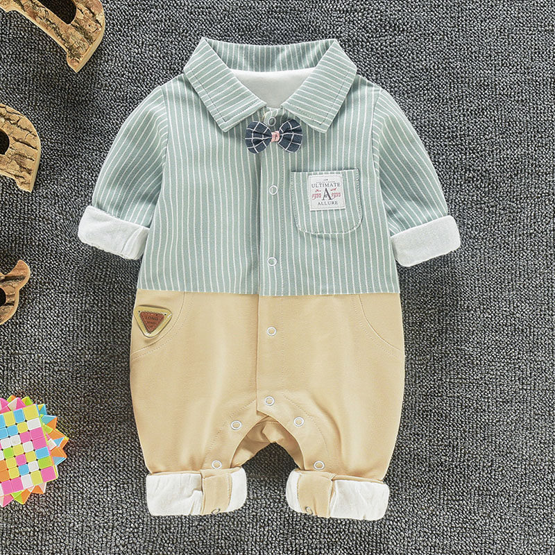 婴儿宝宝衣服连体衣春秋哈衣秋装