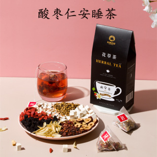 酸枣仁睡眠百合茯苓茶晚安茶三角袋果茶组合型花茶四季 养生花草茶