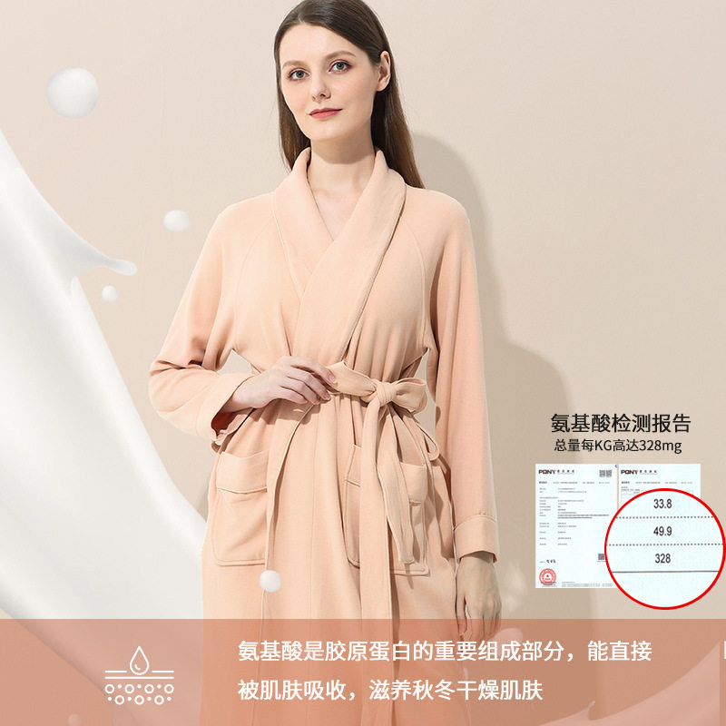 TENCEL DOUBLE-SIDED VELVET DRESSING GOWN WOMENS LONG FIVE-STAR HOTEL ABSORBENT BATHROBE RED WEDDING MORNING ROBE HOME CLOTHES PAJAMAS