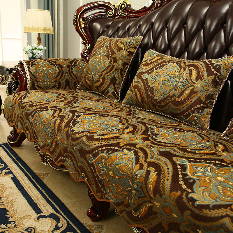 欧式沙发垫套罩高档轻奢新款雪尼尔沙发巾四季通用美式防滑坐垫,居家布艺,沙发垫,淘宝优惠券,粉丝福利购,淘宝优惠卷