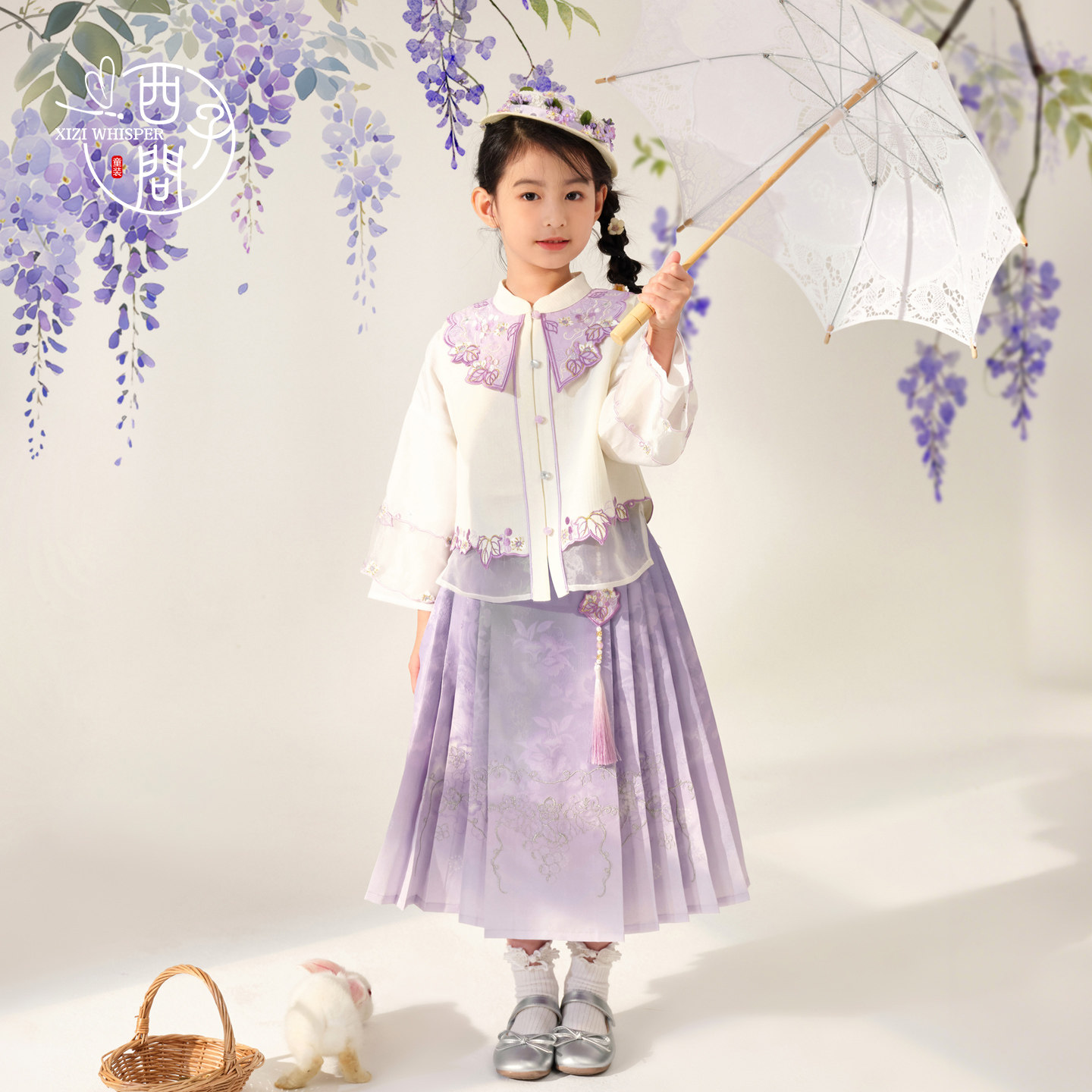 【西子问】汉服女童秋款国风礼服唐装云肩女孩新中式裙子套装知藤,童装/婴儿装/亲子装,汉服,淘宝优惠券,粉丝福利购,淘宝优惠卷