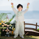 中式 礼服小男孩唐装 新款 子套装 儿童汉服男童秋季 裤 琅轩 西子问