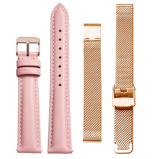 真皮手表带适配聚利时OliviaBurton小蜜蜂LolaRose系列米兰网带10