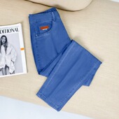 牛仔裤 薄款 2025年新款 萝卜老爹裤 天丝女裤 宽松显瘦高腰哈伦裤 夏季