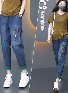 2024年新款撞色卷边裤子春秋