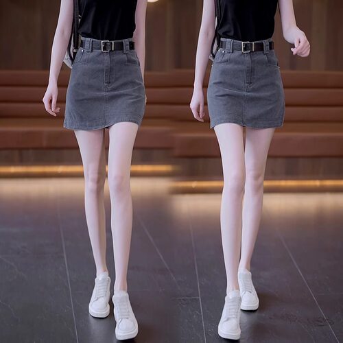 牛仔半身裙女夏季2026新款高腰显瘦小个子a字包臀裙美式辣妹短裙