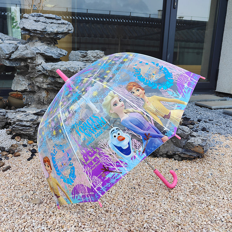 冰雪奇缘透明山艾莎雨伞