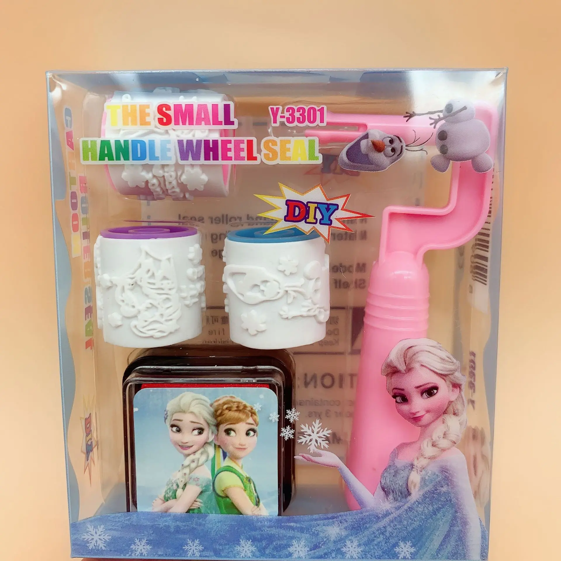 冰雪奇缘卡通滚轮印章