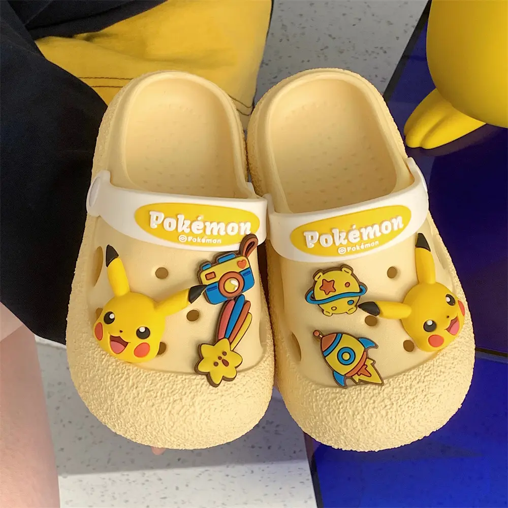 皮卡丘男童女童包头洞洞鞋
