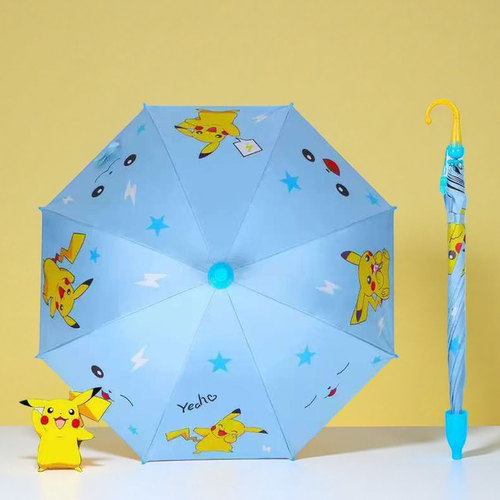 皮卡丘儿童遮阳伞直柄雨伞