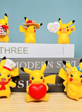 神奇宝贝手办6个一套玩具