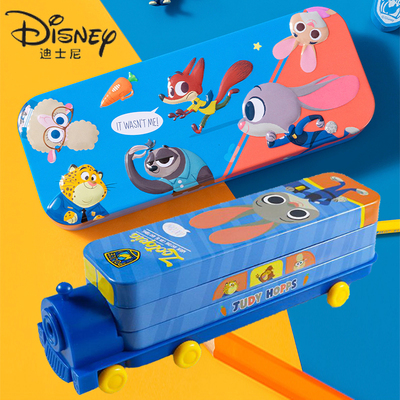 迪士尼铁文具盒儿童一年级