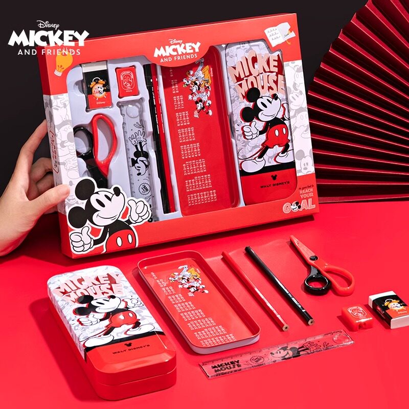 迪士尼文具用品套装礼盒儿童学习小学生铅笔幼儿园一年级米奇米妮卡通可爱创意礼品奖品幼儿园六一圣诞节礼物