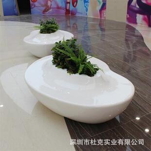 玻璃钢休闲椅商场心形花盆座椅商业街美陈户外花坛坐凳休息等候椅