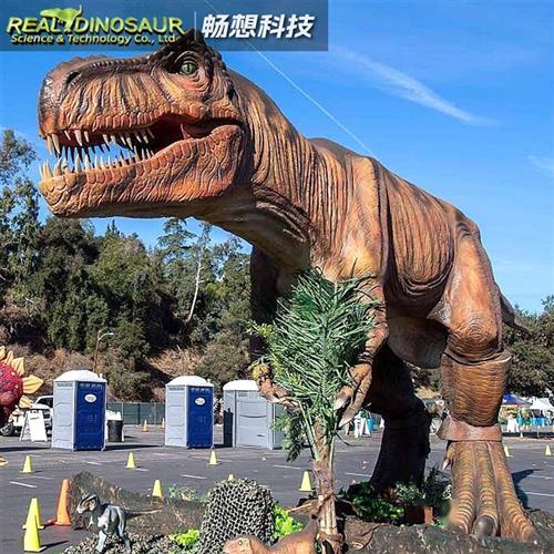 电动恐龙腕龙模型景观模型大型仿真霸王龙游乐园摆件电动机模