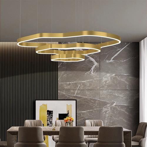 梯田吊灯客厅餐厅灯非标工程灯山脉异形灯大堂酒店售楼处灯具制作