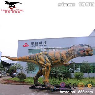 仿真恐龙模型商场游乐园景观仿真胜王龙自贡恐龙彩灯工厂制作.
