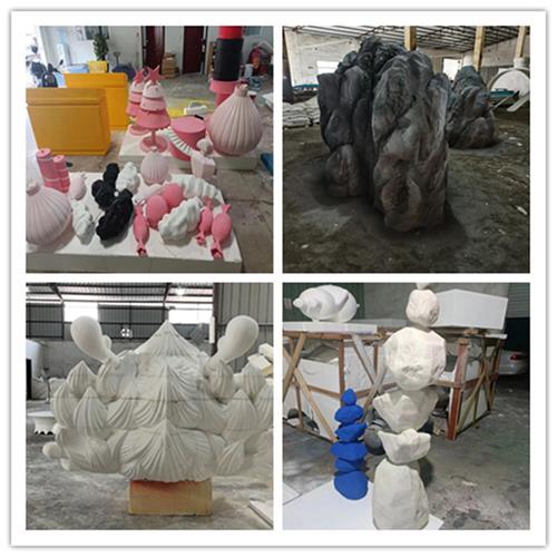 泡沫雕塑中式婚礼玻璃钢卡通人定制道具舞台背景舞台商业摆件