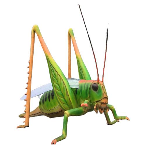 绿色仿真电动机械蝗虫模型公园景区主题乐园引流产品