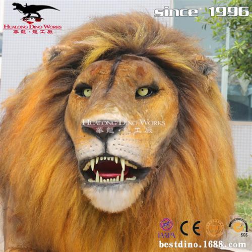 大型仿真动物模型制作厂家电动仿生仿真狮子机模仿生动物来图定制
