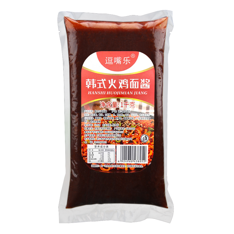逗嘴乐韩式火鸡面酱1kg12韩国
