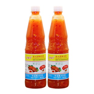逗嘴乐甜辣鸡酱820g*2瓶泰式鸡酱手抓饼酱炸鸡蘸酱小吃风味调味酱