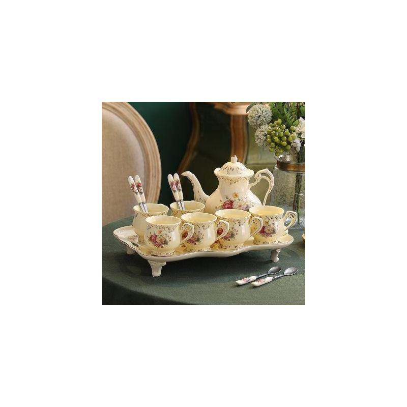 英式水杯茶具套装家用客厅待客用杯具冷水茶壶轻奢陶瓷水具带托盘,餐饮具,水具套装,淘宝优惠券,粉丝福利购,淘宝优惠卷