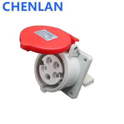 32A5孔6时工业插座欧式航空插座3P+N+E 220-380V/240-415V CLN325