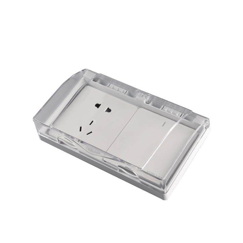 双位插座防水盒86型浴室卫生间防水插座保护盖室外双联开关防水罩,电子/电工,防溅盒,淘宝优惠券,粉丝福利购,淘宝优惠卷