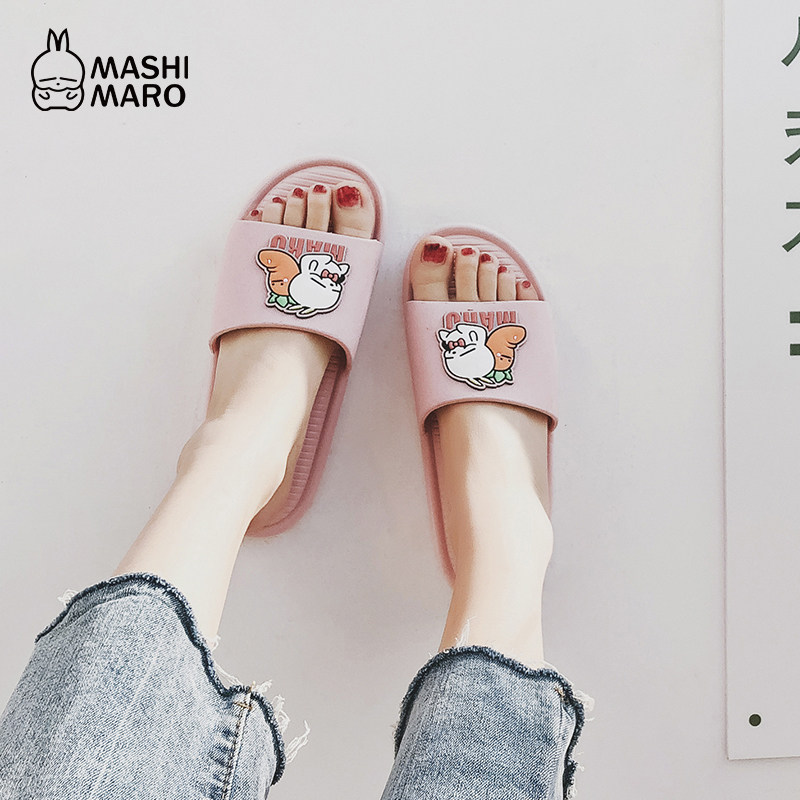 Mashimaro lovely Home Furnishing slipper summer Shower Room take a shower Home non-slip Cartoon rabbit lovers sandalsin the Home Fabric , Home slippers/Mules/Cotton mop/Home shoes  category - from Buy2taobao.com to provide professional Taobao agent buy service
