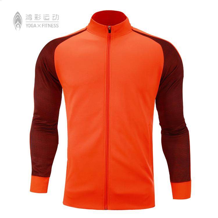 足球服外套男组队球衣印制长袖足球服比赛训练跑步户外休闲运动衣