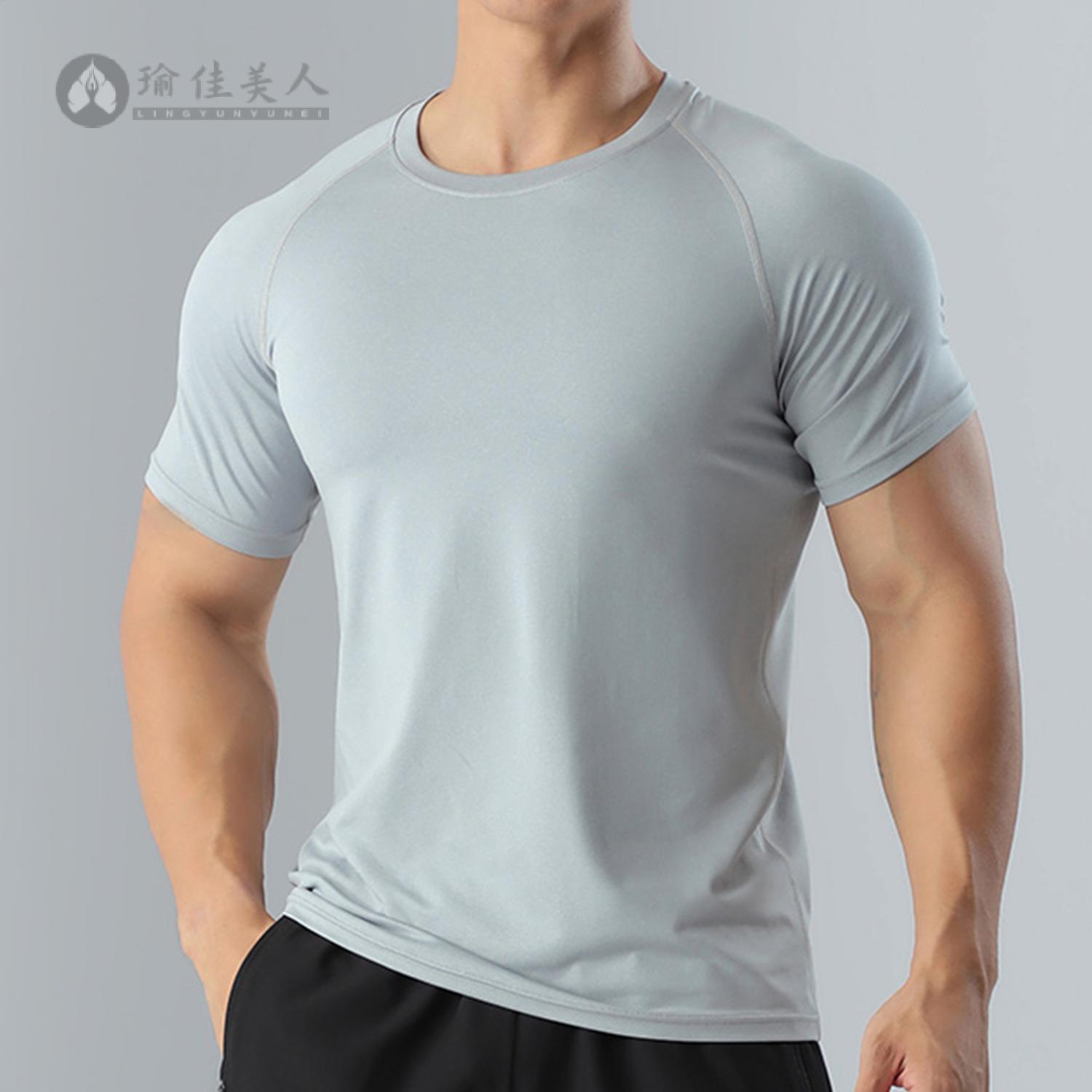 东南亚男士速干衣圆领短袖健身